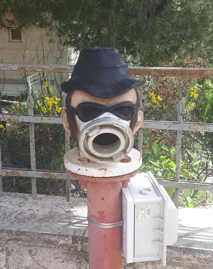 The Mask Gives The Hydrant More Personality
