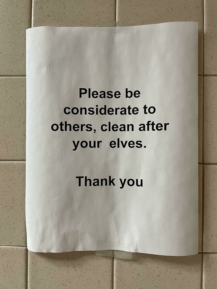 Clean After Your Elves