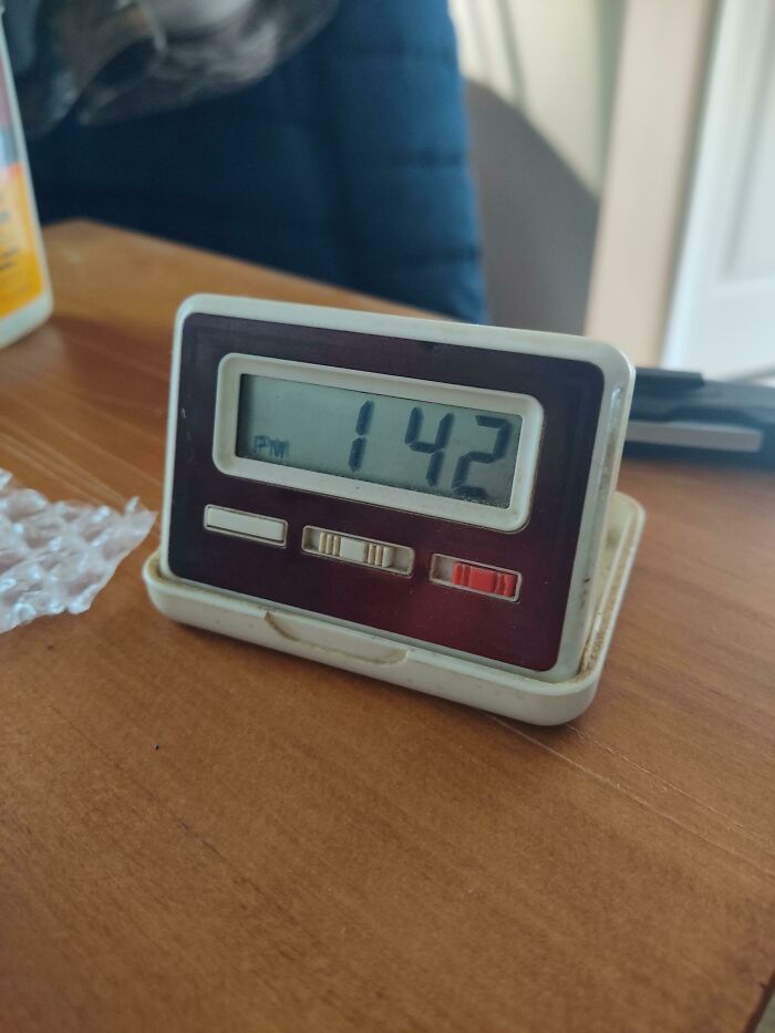 The Battery In This Little Alarm Clock Has Been Going For Almost 30 Years