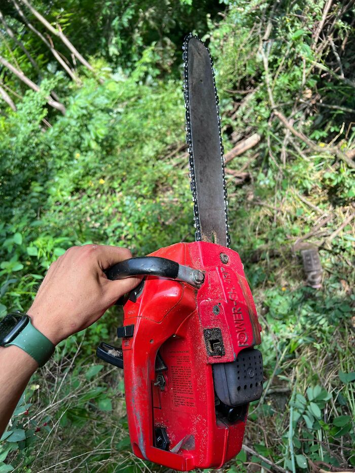 My Grandpas Chainsaw He Bought In 1966 To Clear Land To Build The House He Still Lives In. And To Note I Still Use The Chainsaw When I’m Doing Yard Work For Him