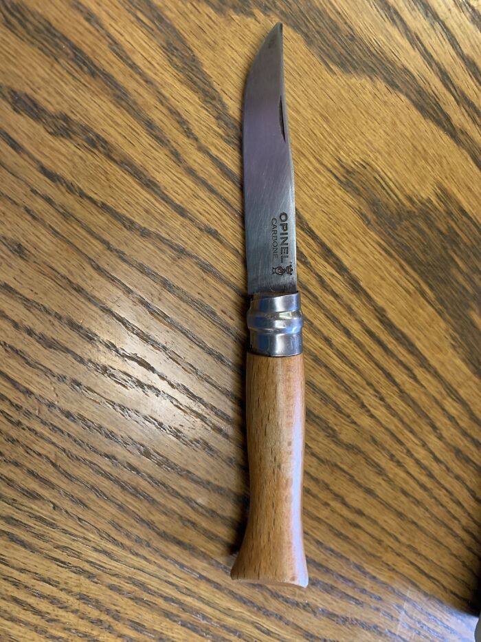 Opinel No.6 In My Pocket For 5 Years. $20 And Sharper Than Any Knife I’ve Ever Known