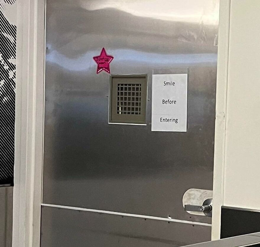 The Door To My Airport McDonalds Just Screams Smiles