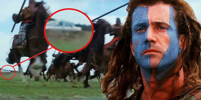 The Movie ‘Braveheart’ Features A Scene With A Car Barely Visible In The Background. Often Cited As An Error, Cars Were In-Fact Widely In Use At The Time Of Filming(1995)