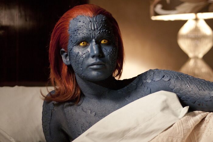 Jennifer Lawrence Was The First Woman To Ever Blue Herself In A Movie. Before That Only Men Blue Themselves On Camera