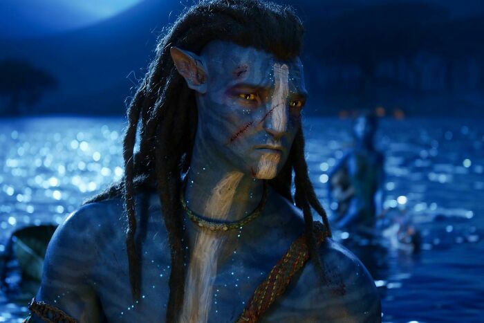 In Avatar 2, Jake Sully Painted Himself In Argentina Colors To Celebrate Messi Winning The World Cup