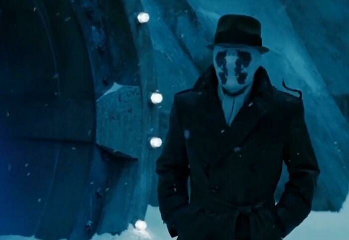 En Watchmen (2009), el personaje Rorschach lleva una máscara que representa a mis padres discutiendo. Es una referencia al hecho de que probablemente debería ir a terapia