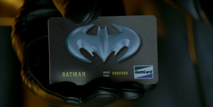 In Batman & Robin (1997), Batman's Card Expiry Date Says Forever. This Means Bruce Wayne's Addiction To Buying Banks Is Consistent Across Different Multiverses