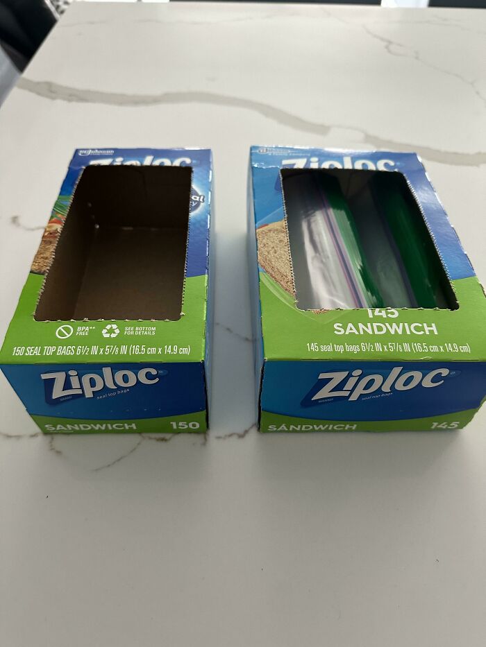 Ziploc Now Gives You Fewer Bags But Puts Them In A Larger Carton
