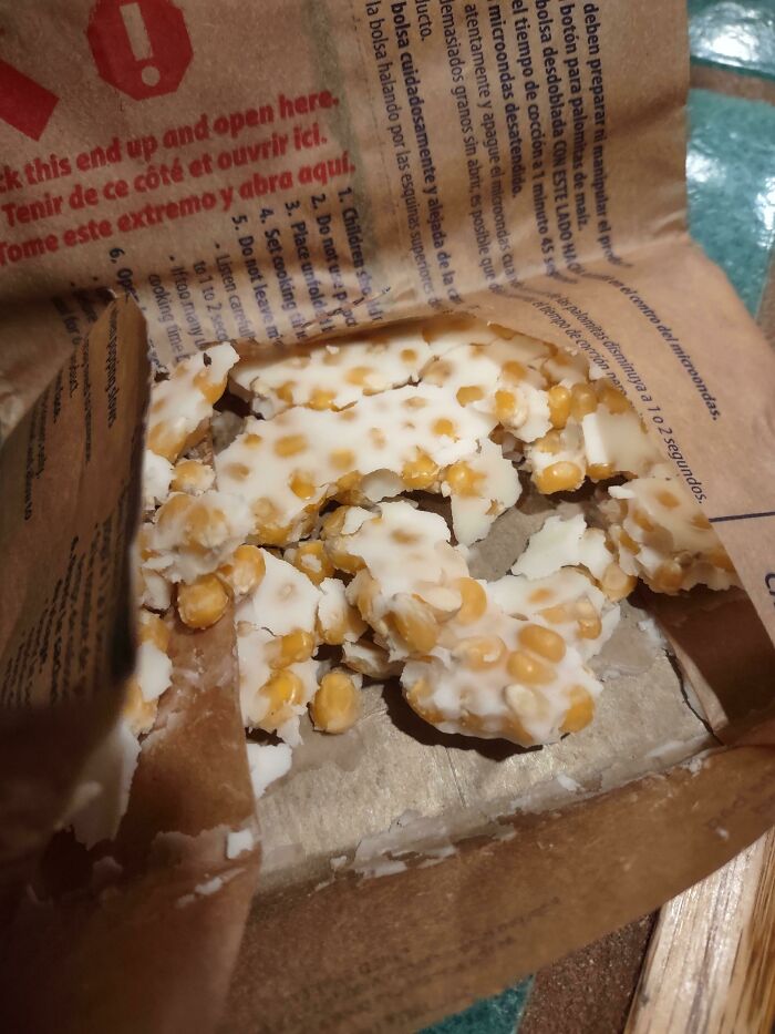 What Microwave Popcorn Looks Like Inside The Bag