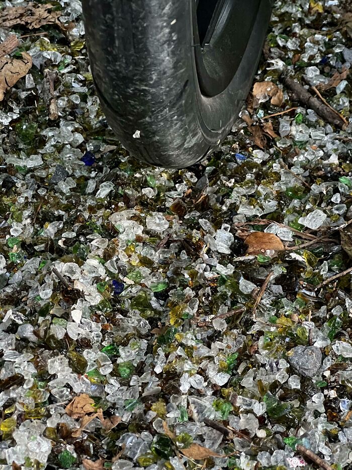 This Trail Uses Broken Glass As Gravel