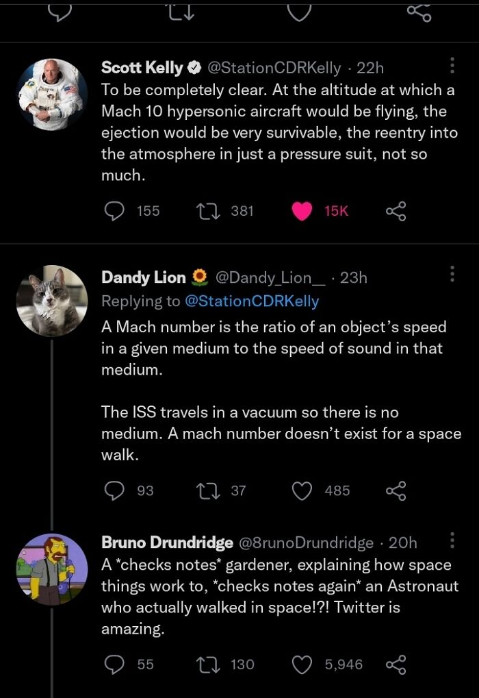 Twitter Is Amazing... Random Person Explaining An Astronaut How Space Works