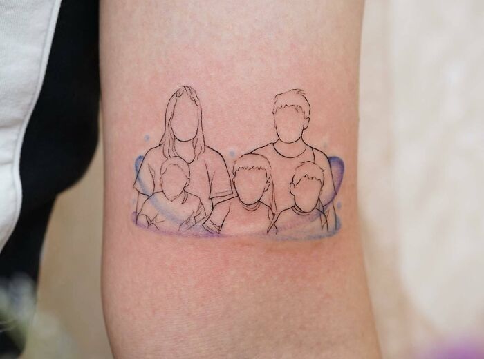 Family Photo Tattoo