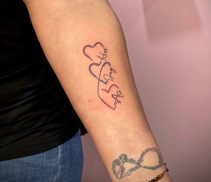 mom heart tattoos for girls