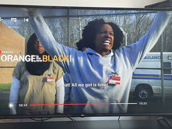 Oitnb S4:e13 - Rewatching And I Noticed Watson Makes A Nod To The Theme Song “You’ve Got Time” By Regina Spektor