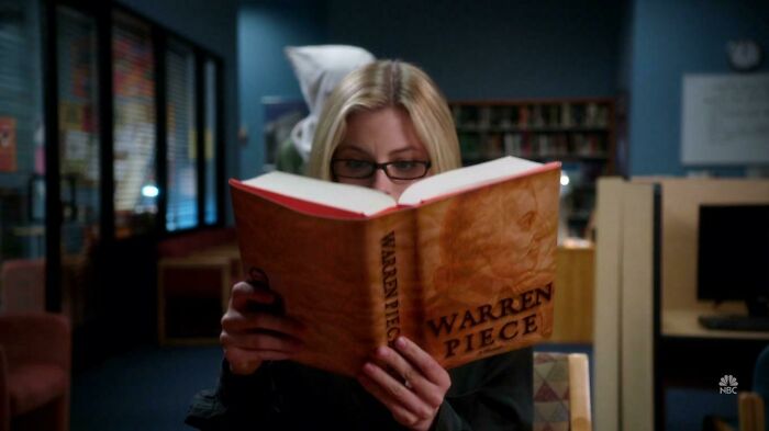 [community] When Britta Recites Her Horror Story To The Group, She Imagines Herself Reading “War And Peace” But She Britta’d The Title