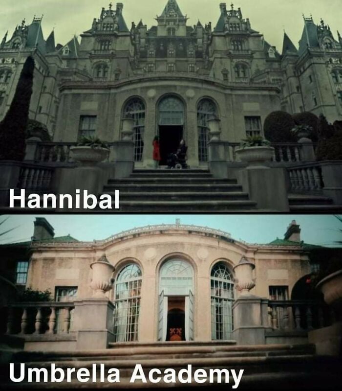 I Noticed The Same Set On Both Hannibal And Umbrella Academy. Wonder Which One Is Using Cgi?