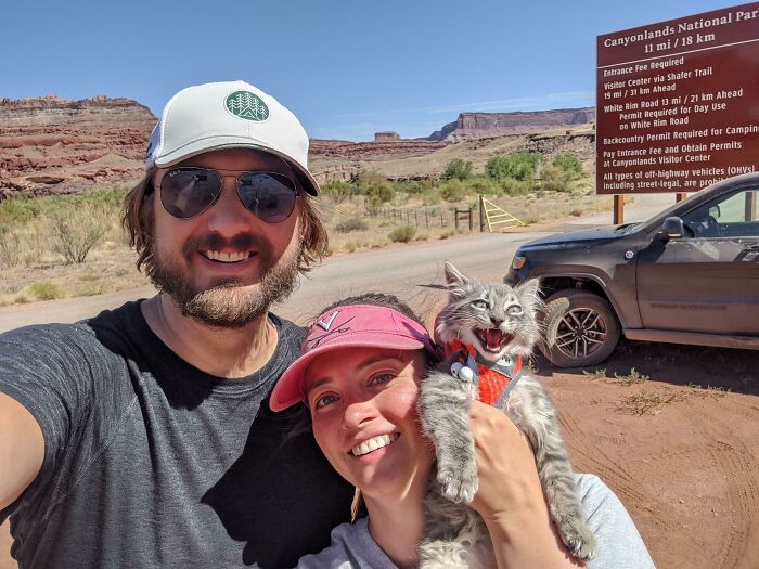 Smokey Does Not Like Being In The Desert Sun. Even For 2 Minutes For A Picture