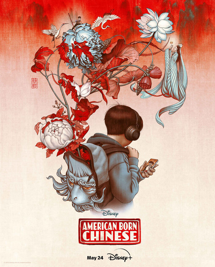 Official Poster Design For "American Born Chinese" Created By Artist James Jean