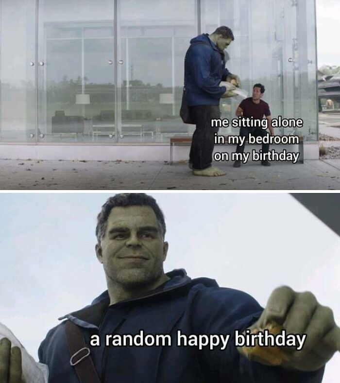 birthday meme alone in birthday