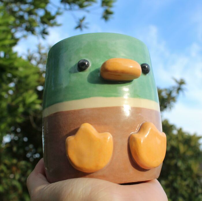 ¡He hecho este pato real de cerámica!