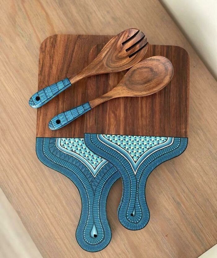 Handpainted Wood Cutting Board I Made