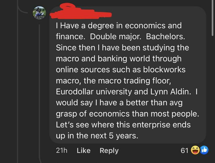 In Regards To A 5 Year Old Business That He Thinks Should Not Be Thriving