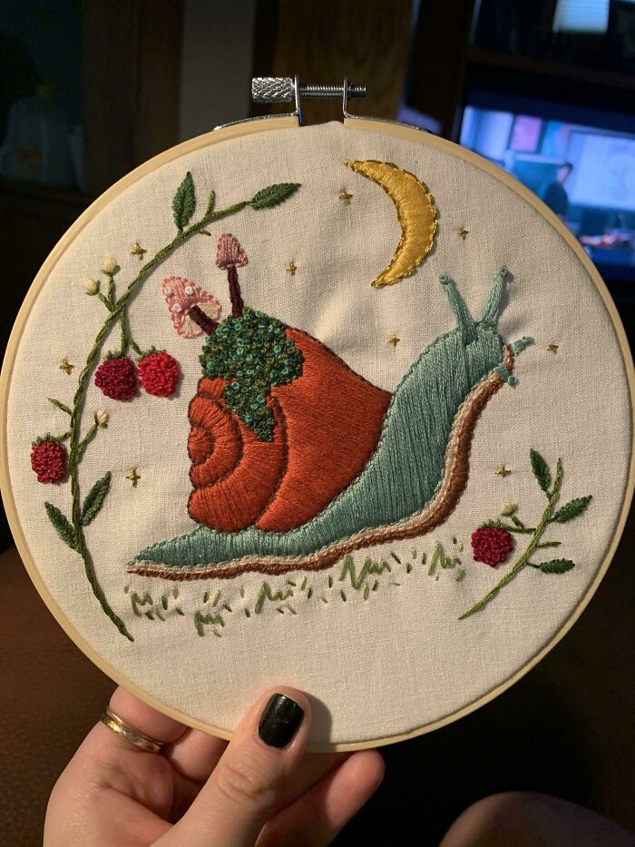 My Sister Made This For Me- She Only Started Embroidering This Year! Isn’t It Amazing??