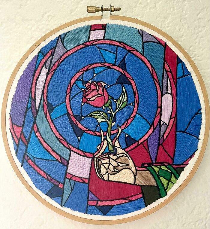 Beauty And The Beast Stained Glass