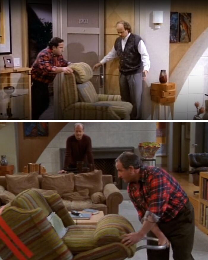 [frasier] Chair Goes In, Chair Goes Out. 11 Years Later. Same Actor, Same Shirt