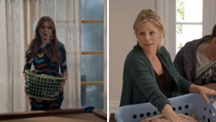 In The Last Season Of Modern Family, Claire Asks Gloria If She's Hiding A Pregnancy Behind The Laundry Basket
