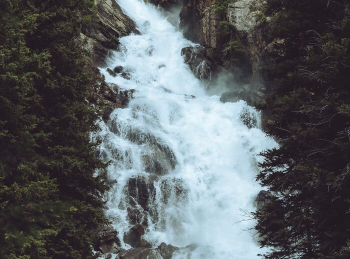 Hidden falls in Switzerland