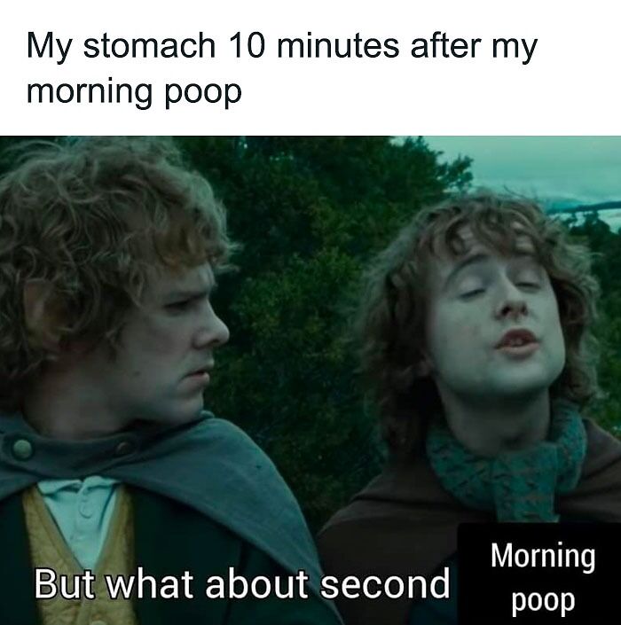 second breakfast morning meme