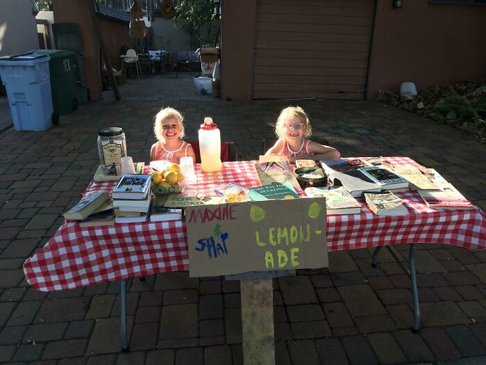 My Two Daughters, Aged 5 And 6, Running Their First Business Together
