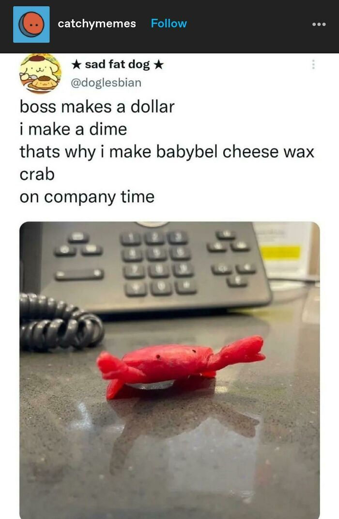 Babybel Cheese Wax Crab