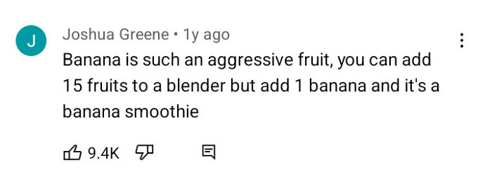 "Banana Is Such An Aggresive Fruit"