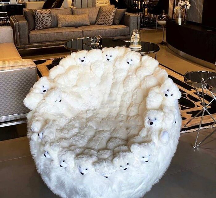 Would U Buy This Or Even Sit On It? I Know It’s Not Real Animals But Something About This Chair Doesn’t Sit Well With Me