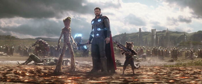 Scene from "Avengers: Infinity War" movie
