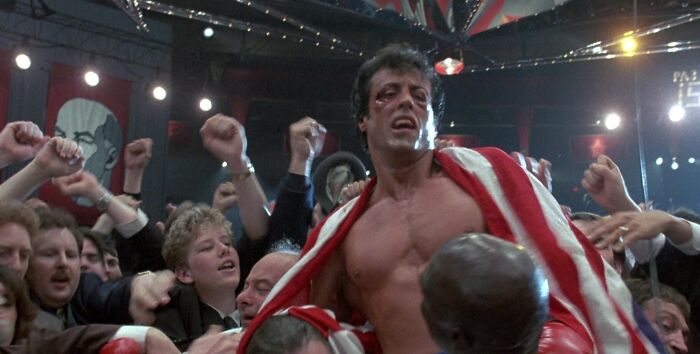 Scene from "Rocky IV" movie