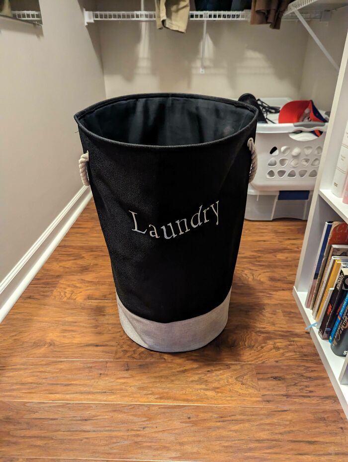 My Wife Told Me To Bring Down The Black And White Laundry Basket. I Brought This Down And She Got Annoyed That I Brought The Wrong One