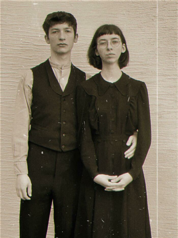 Me And My Boyfriend In Our 1930ish Rural German Wedding Outfits