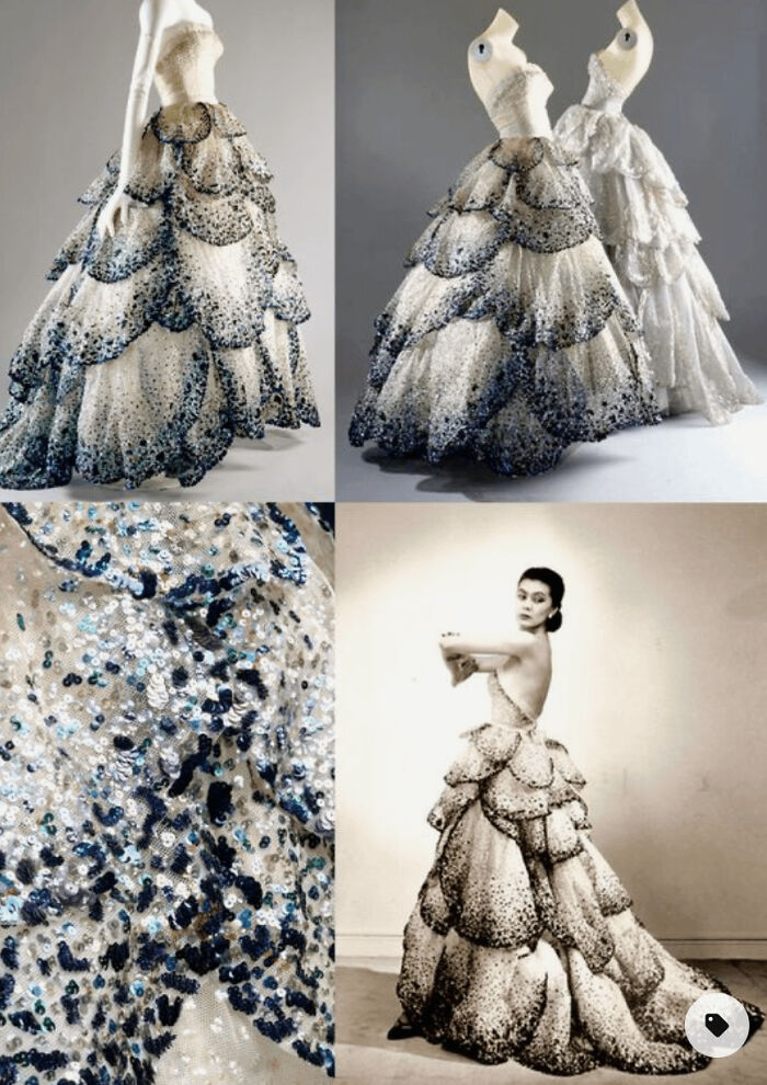 Vestido “Junon” de Dior otoño/invierno 1949/1950. Uno de los vestidos más deslumbrantes de la historia