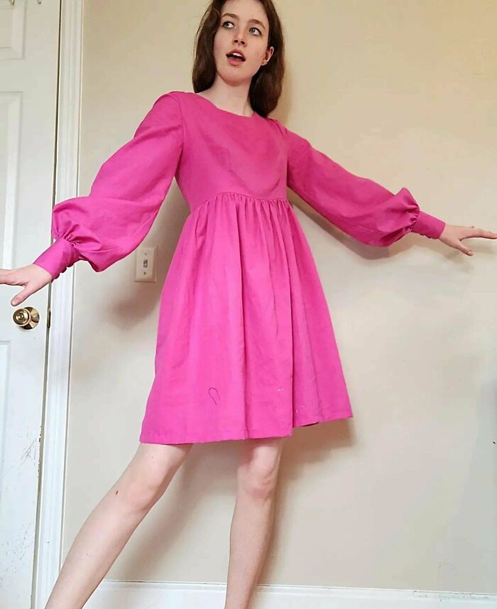 Here Is A 70s's Dress I Sewed From A Vintage Pattern