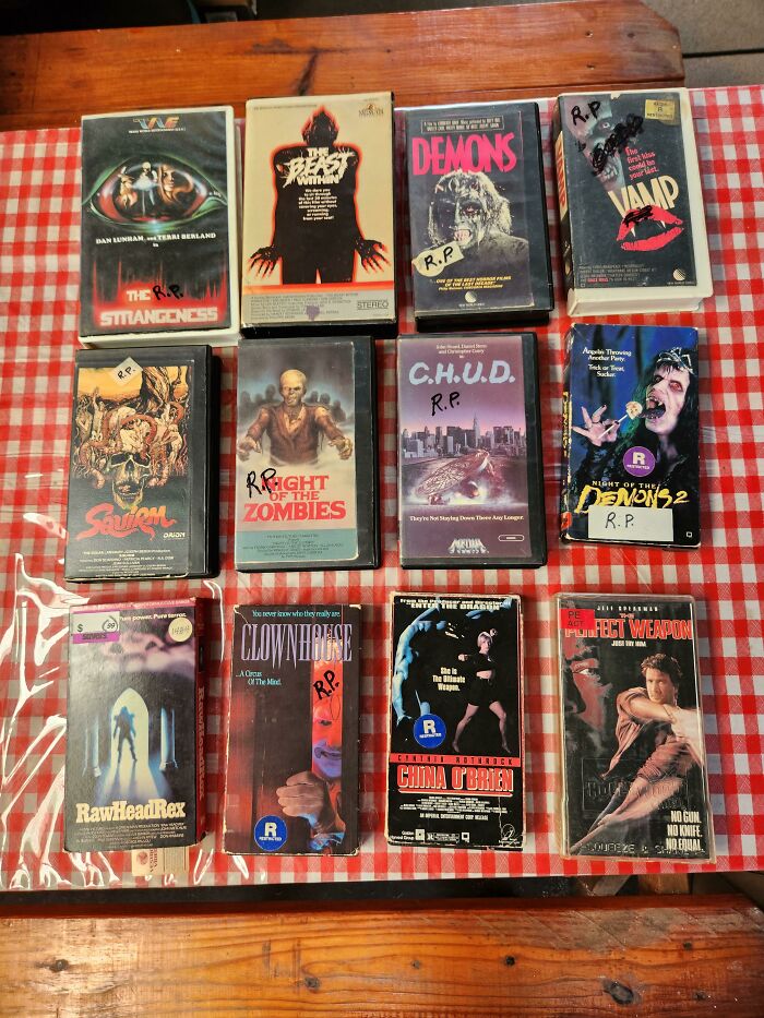 Chain Thrift Store Had These Vhs Tapes In A "Garbage Cart" Just Minutes From Being Compacted. Glad I Was Donating At That Very Moment