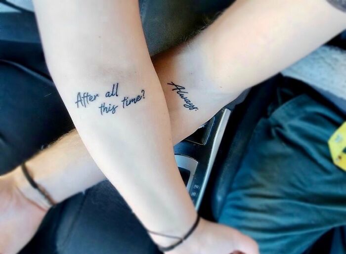 After 15 Years Apart But Still In Love, Nothing Seemed More Fitting For Both Of Our First Tattoos