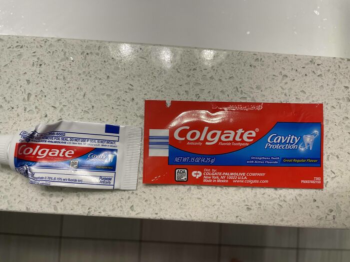 Work In The Hotel Industry. Our Colgate Amenities Went From 24 Grams To 4