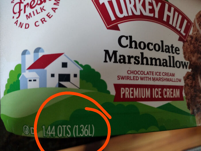 Ice Cream Has Been 1.5 Quarts For Years After Decades Of Being 2 Qts, Now Down To 1.44 😡