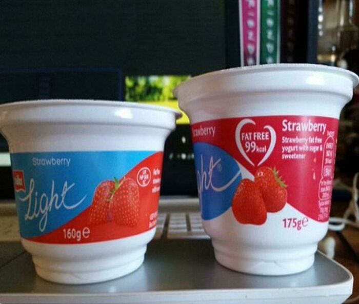 This Yoghurt Experienced Shrinkflation. Smaller And Still The Same Price