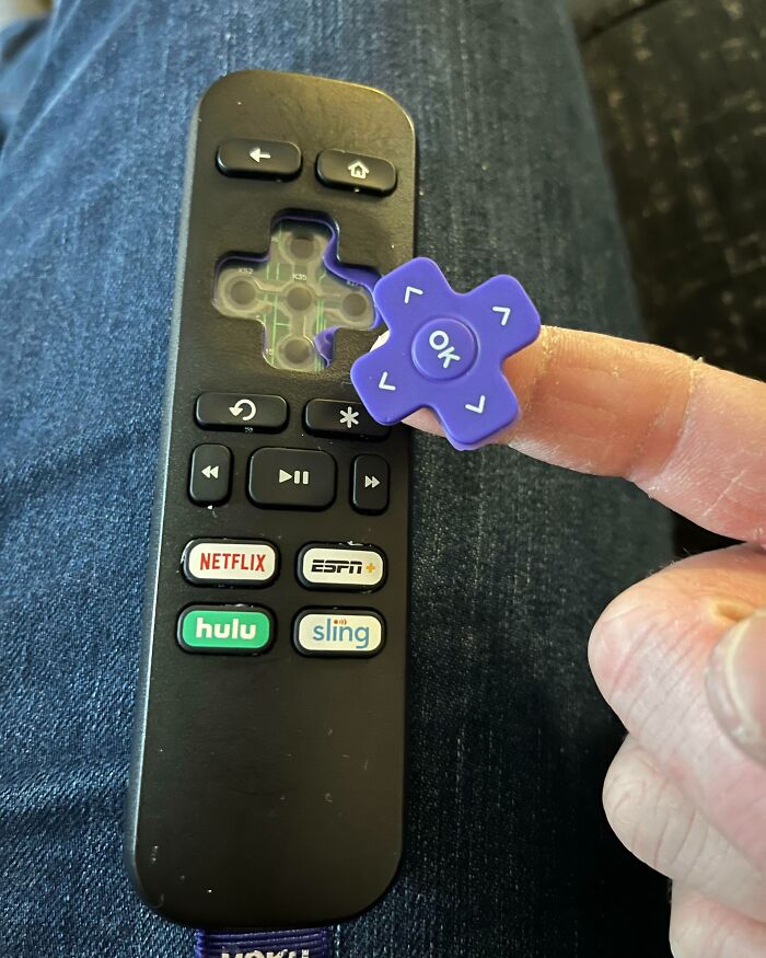 My Son Bit The Directional Pad Off The Remote