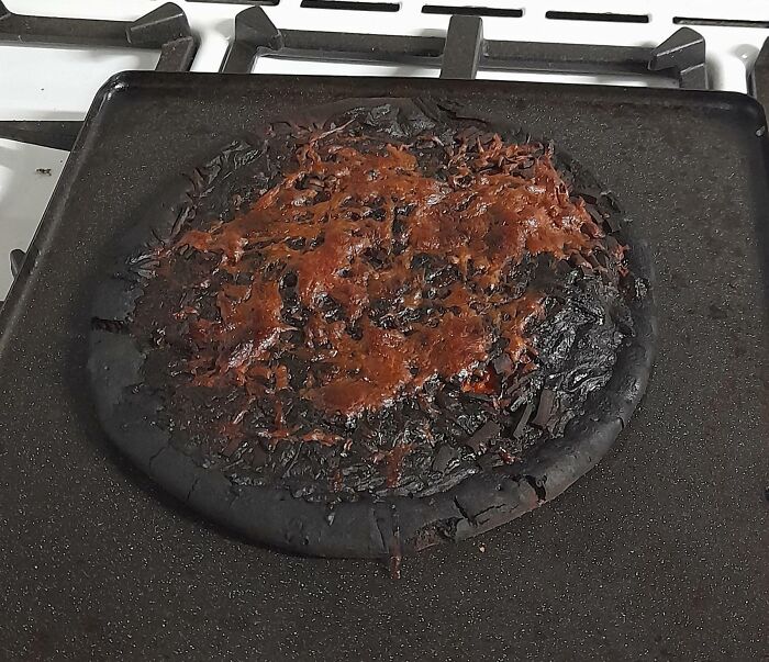 Good Thing I Went Into The Kitchen At 2 AM. My Cousin Came Home Drunk And Then Left This Cooking In The Oven