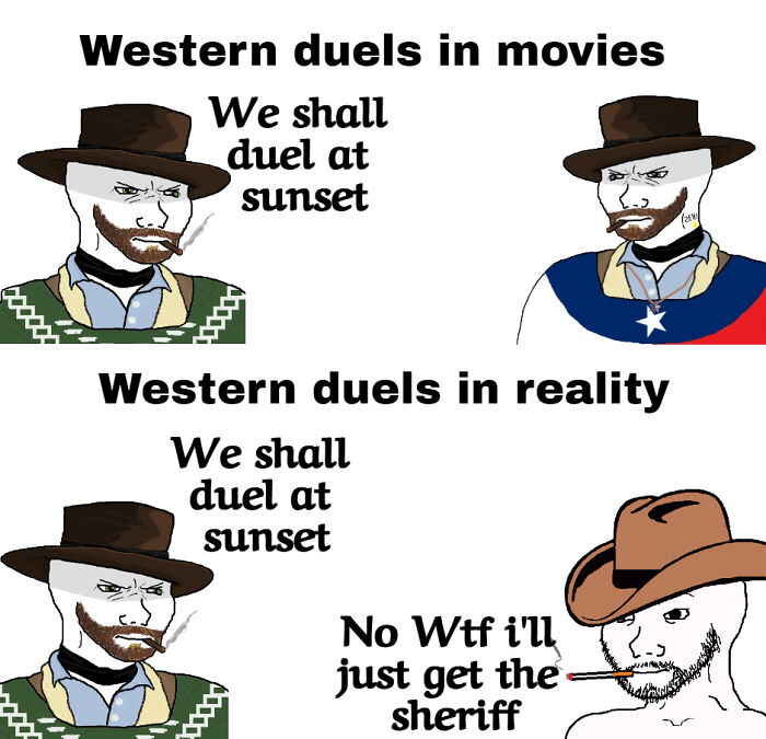 Real Duels Were Pretty Rare And Most Of The Time Problems Was Resolved In Alternative Ways
